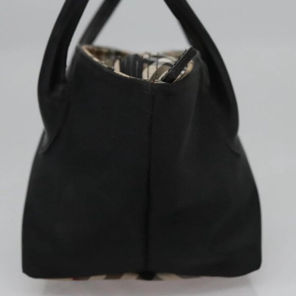 Burberrys Blue Label Mini Hand Bag Nylon Black Auth - Picture 12 of 16